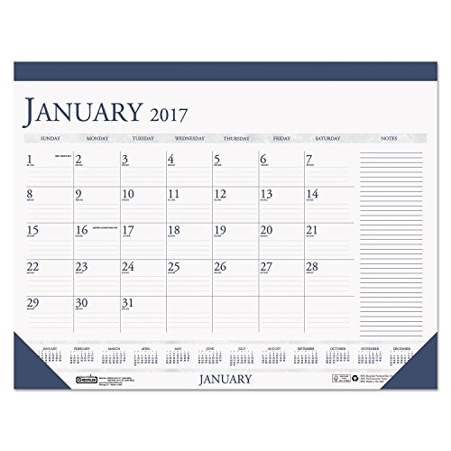 House of Doolittle 2018 Monthly Desk Pad Calendar, Classic with Notes Section, 22 x 17 Inches, January - December (HOD164-18)