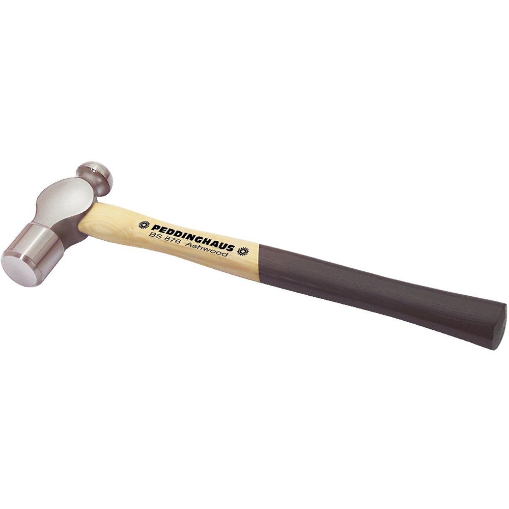 Peddinghaus 5081030750 - Martillo de ingeniero con mango de bola/nogal americano, plateado/beige/negro, 3/4 libras