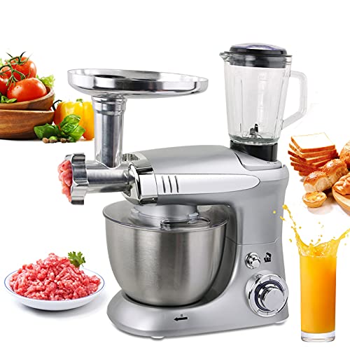 Küchenmaschine, Knetmaschine 1000W, Teigmaschine mit Edelstahl-Schüssel, Küchen-Elektromixer, Multifunktion Rührmaschine… – Bild 3
