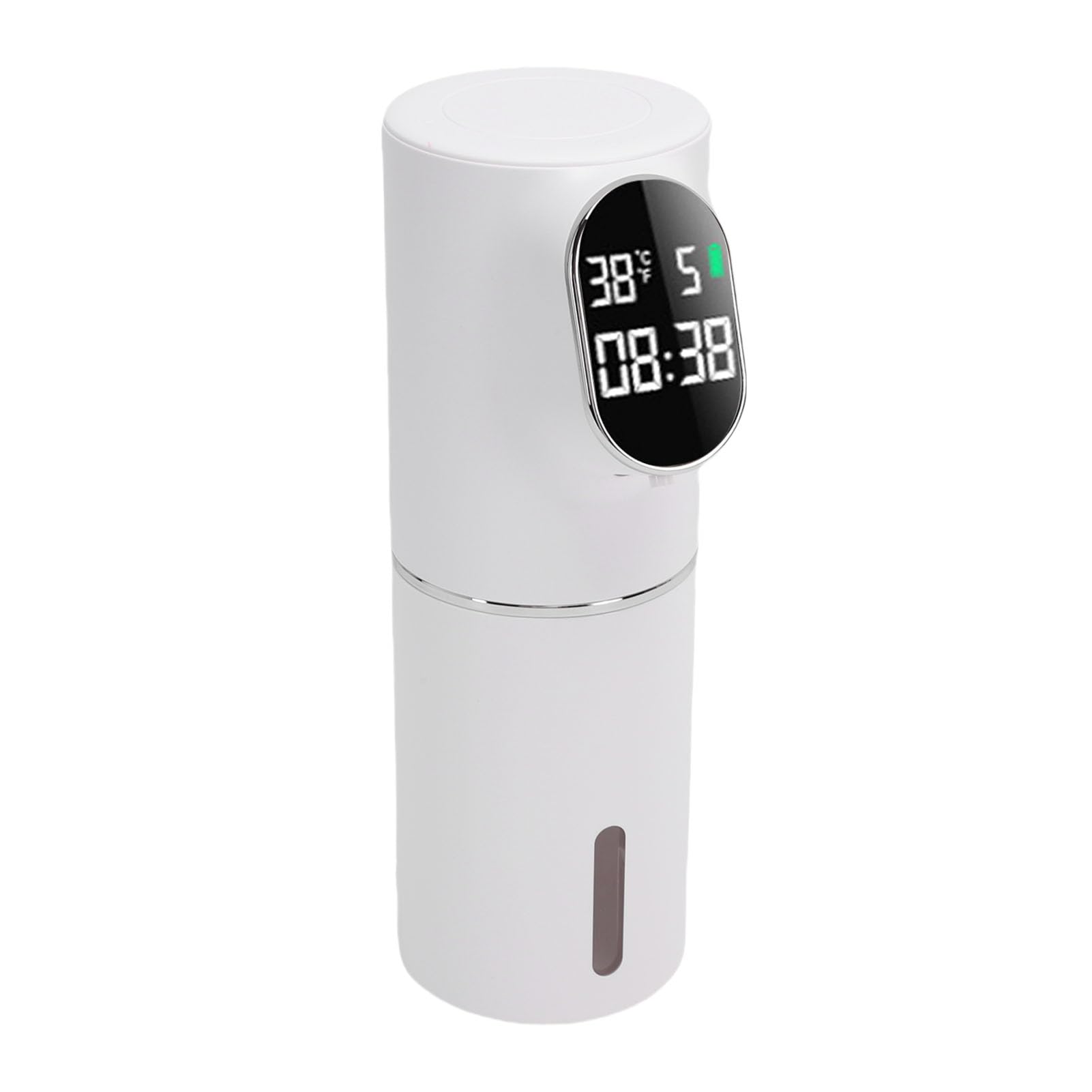 Dispensador automático de jabón espumoso, eléctrico sin Contacto, Recargable por USB, operado por Sensor para Cocina, baño, Material ABS, Capacidad de 320ml, tamaño 211x70mm (Blanca)