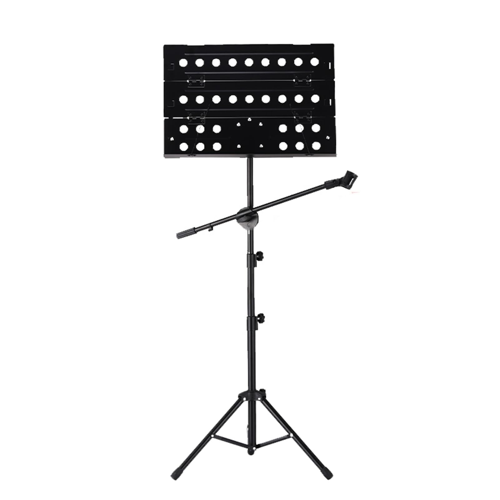 Atril for partituras, plegable con estuche de transporte, ideal for practicar y tocar varios instrumentos.