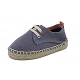 MADE IN SPAIN Confetti Zapatilla Lino Modelo 8505 para Niños Color Azul Talla 31