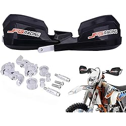 Equipo De Proteccion Para Manos Guardamanos Moto Paramanos de 7/8 y 1 1/8 Pulgadas Protectores de Mano Protecciones de Mano para Motocicleta Dirt Bike Motocross Enduro Supermoto-Negro