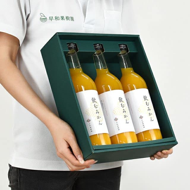 早和果樹園 みかんジュース 100パーセント 飲むみかん 3本入りサムネイル4