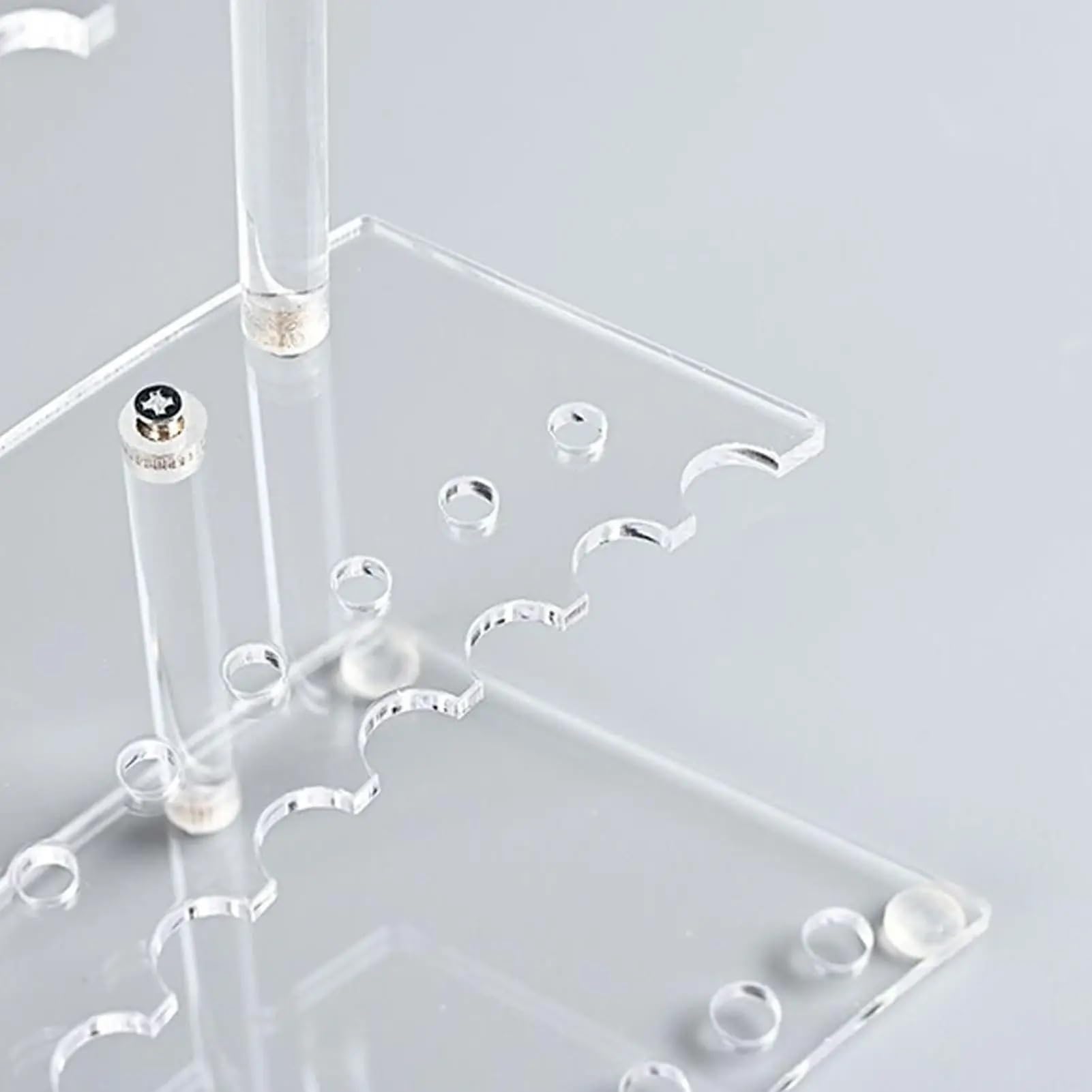 Transparenter Stiftehalter Stiftständer, 30 Fächer, transparenter Aufbewahrungsorganisator, Schreibtischzubehör