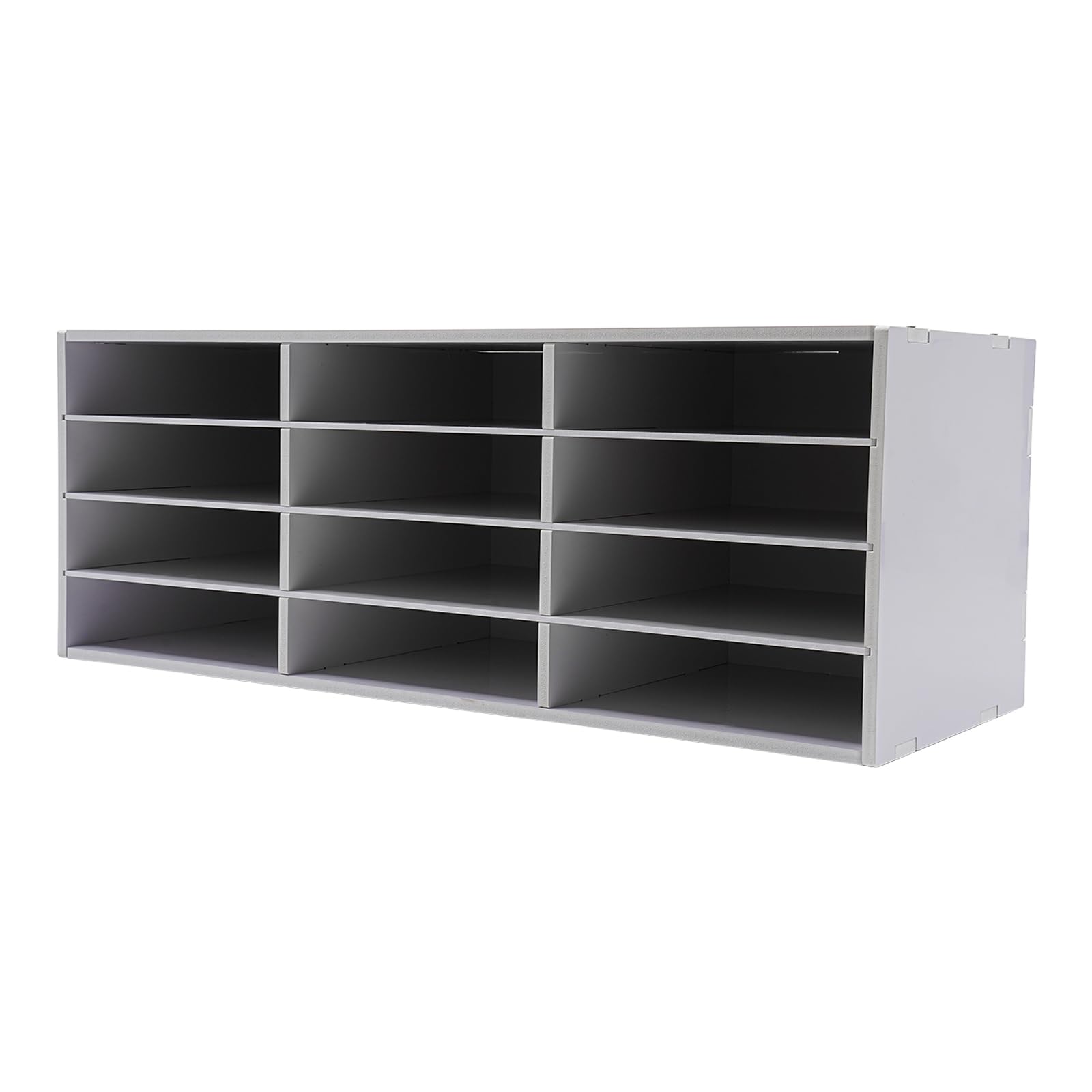 Letterature Organizer con 12 scomparti, portadocumenti da scrivania | 12 scomparti in PVC con ripiani regolabili per una conservazione flessibile/organizzare sistematicamente documenti e riviste