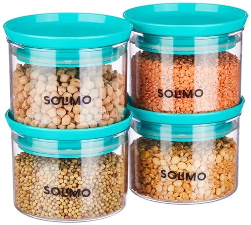 Amazon Brand – Solimo Plastic Storage Jar And Container Set I Air Tight & BPA Free Containers For Rs. 309 @ 48 %