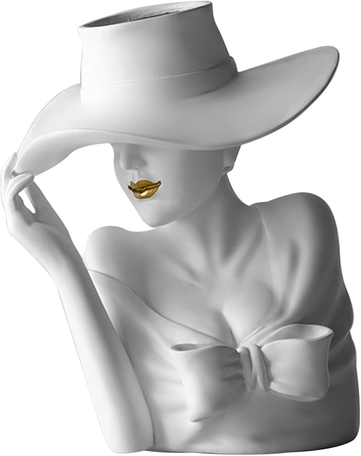 Table Centerpiece Vases, Simple and Modern Goddess Vase Ornaments, Ceramic Flowers in The Living Room, Decorative Vases in The Cafe, Creative Gift