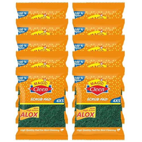 Magic Cleen Nylon Pad 4 x 5 (Pack of 10) (B0CTMM4C21) Amazon Price History, Amazon Price Tracker