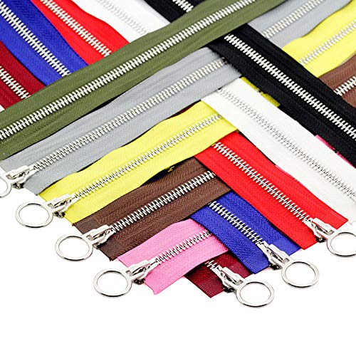 Wymiana zamka błyskawicznego,2 szt. 70/90 cm Otwarte metalowe podwójne suwaki okrągłe suwaki do szycia kurtki płaszcza odzieży DIY akcesoria rzemieślnicze(Army Green,70cm)
