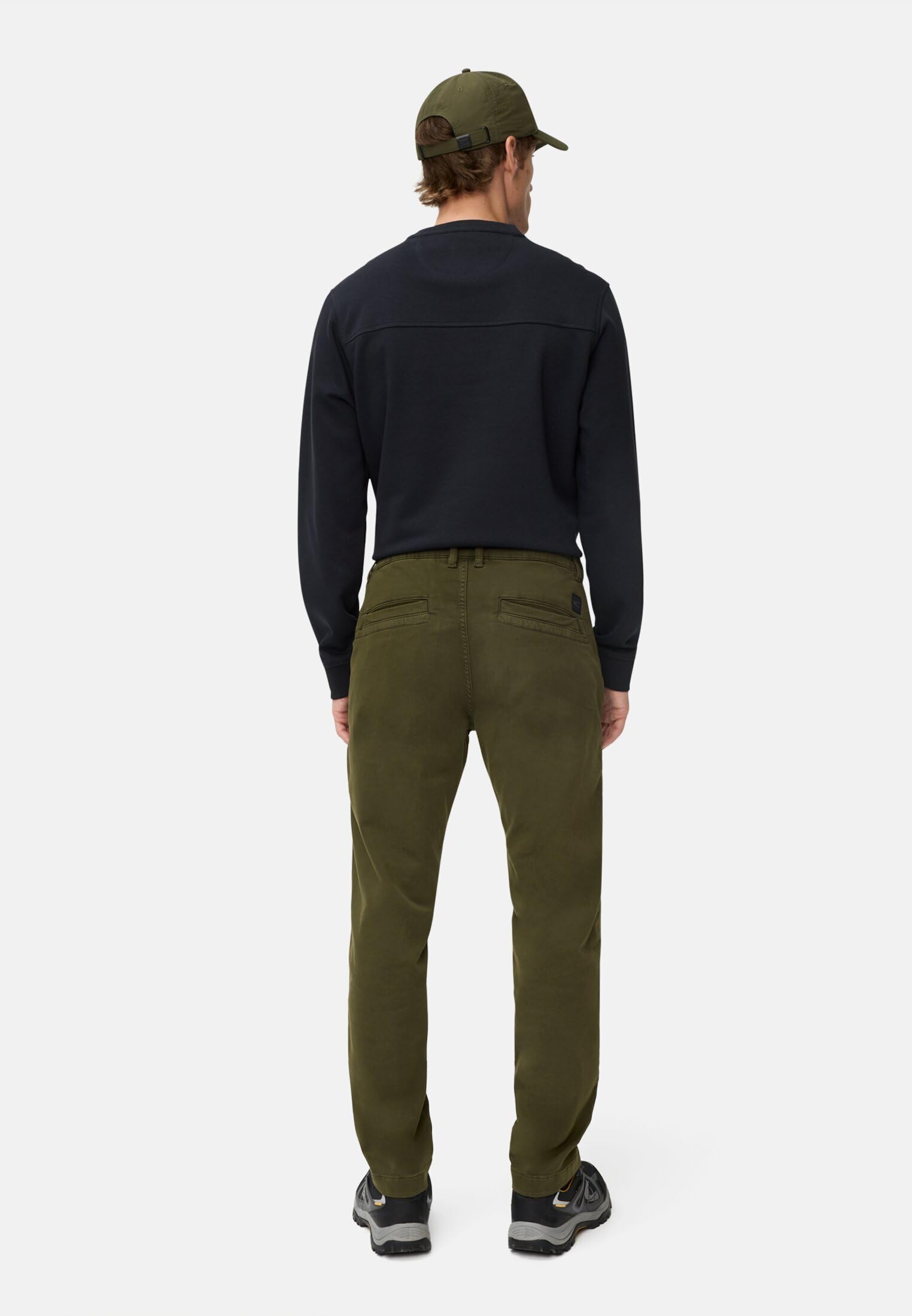 camel active Herren fleXXXactive® Chino Regular Fit aus Baumwollmix Waldgrün – Bild 3