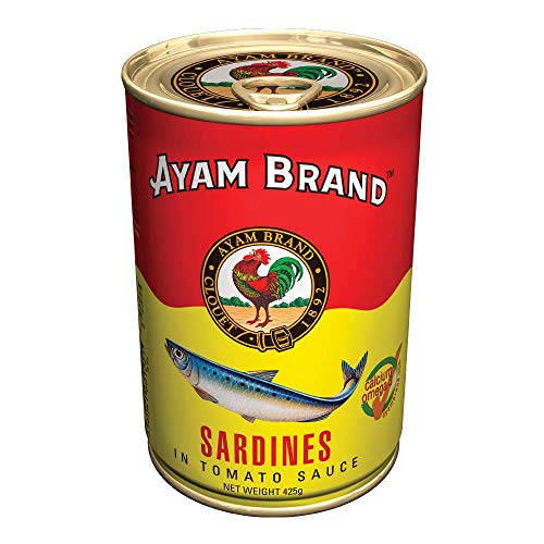 Sardines in Tomato Sauce | Large Pieces | No Preservatives | Halal & Healthier Choice | Fish | Natural Omega 3 Source | Calcium Antioxidants & Essential Nutrients | Ready to Eat | Home Cooking - 425g