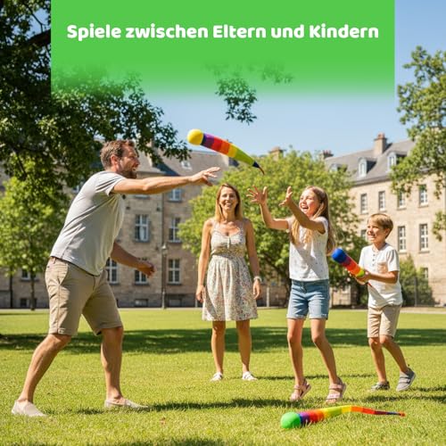YyiFcg Schweifball, 3 Regenbogenbälle in Gelb, Grün und Blau, für Spiele und Freizeitaktivitäten, robust und langlebig