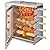 VEVOR Shawarma Grill Machine, 5 Strings of Barbecue Capacity, Chicken Shawarma Cooker Machine with 2 Burners, Gas Vertical Broiler Gyro Rotisserie Oven Doner Kebab Machine for Home/Restaurant/Kitchen