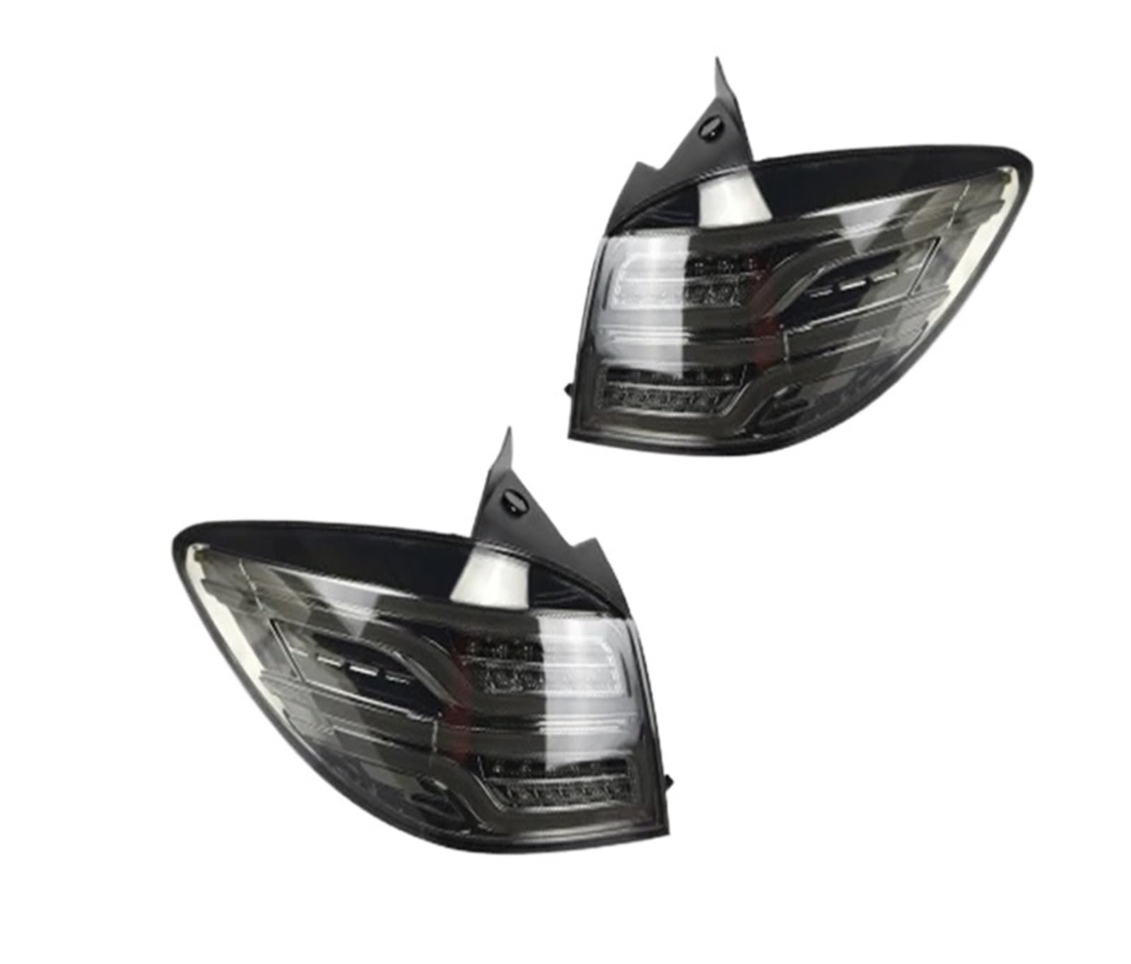 For Chevy For Cruze For Hatchback 2009-2014 Car Taillights Assembly Auto Rear Back Lamps Upgrade LED Blink Signal Light Accessories Passenger Left Side Tail Light Rear Lamp(Black one set)