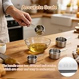4pcs Stainless Steel Measuring Cups Set, Measuring Cups for Baking, Rice, Liquid, 60mL,80mL,125mL,250mL - Image 5