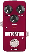 Pedal de Distorção para Guitarra, Processador de Efeito de Distorção de Timbre, Mini Efeito para Guitarra e Baixo