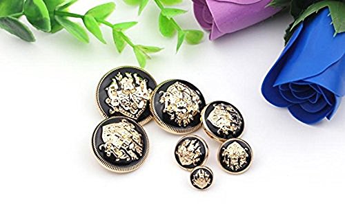 10PCS Clothes Buttons, Fashion Sewing Button Round Shaped Metal Button Set for Men Women Blazer Coat, Uniform, Shirt - Image 3
