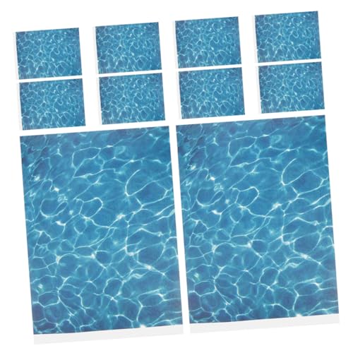ibasenice 10pcs Fake Water Sheet DIY Plastic Water Decor Sturdy Stream Basing for Model Decor