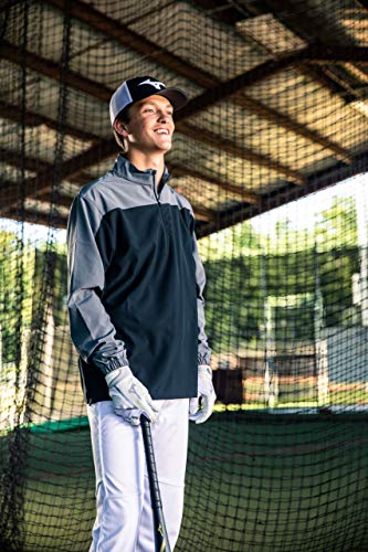 Mizuno Youth Comp Long Sleeve Batting Jacket, Royal-Shade, X-Large3