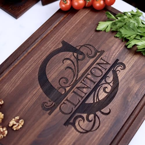 Tabla de cortar rectangular de madera personalizada miniatura 7