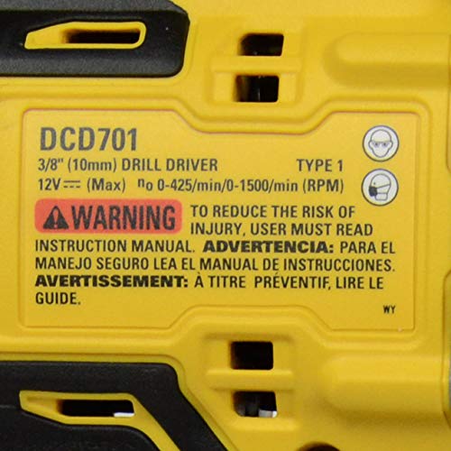 Dewalt DCD701 12V Max 3/8-in Brushless Drill Driver