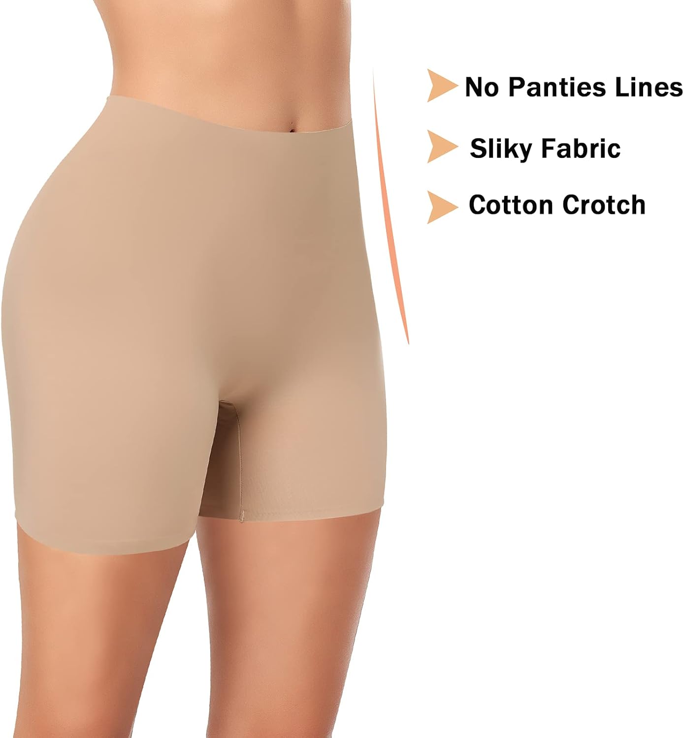 Womens Slip Shorts for Under Dress Seamless Shapewear Boyshorts Tummy Control Panties Shaping Shorts - Image 5