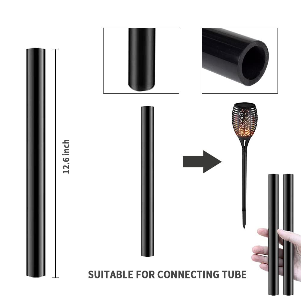 Edarehe 8 PCS Ground Spikes, Round ABS Plastic Ground Spikes Stakes Pathway Lights Stake Replacement for Christmas Garden Light Stakes Solar Outdoor Torch Lights, BYANGHB-1-1