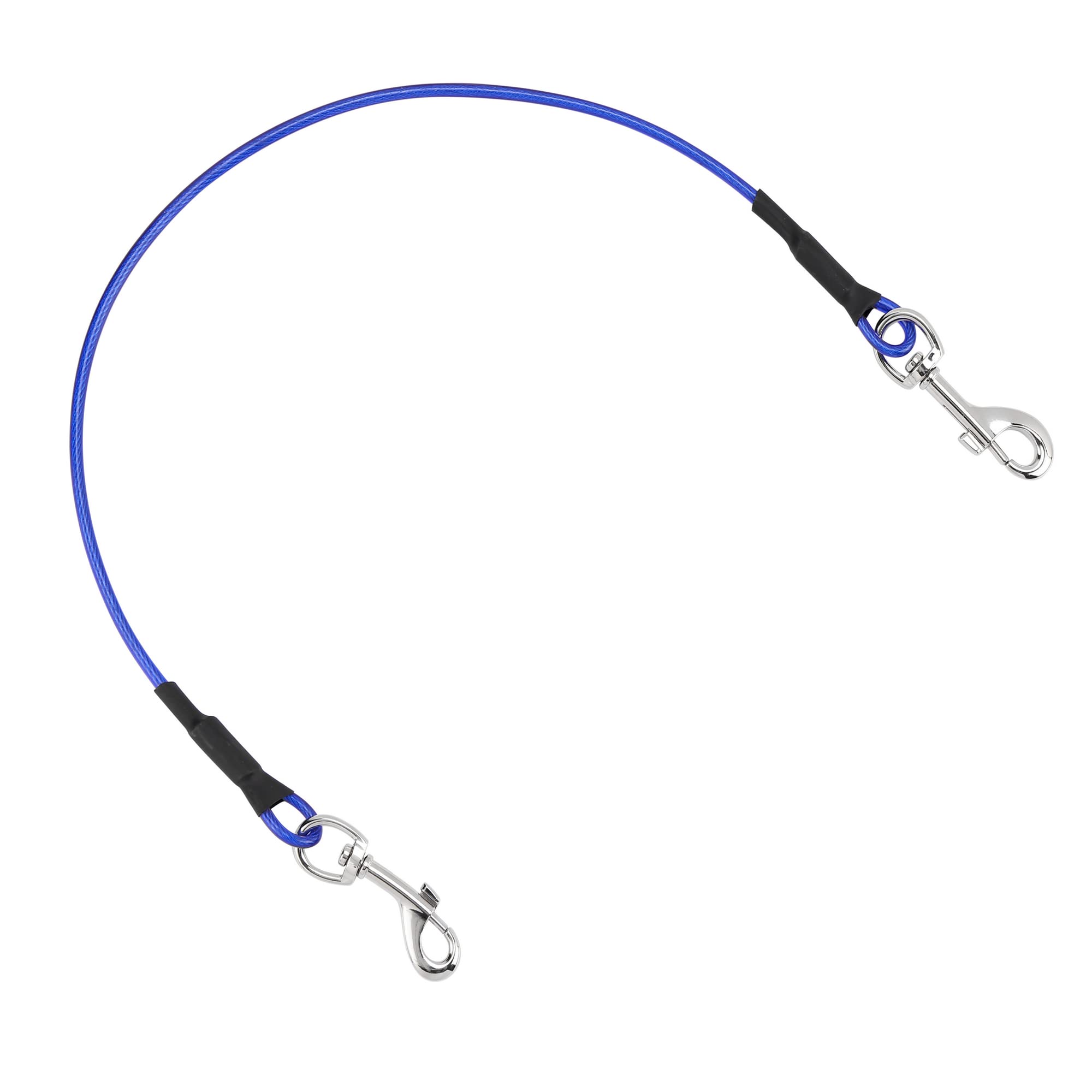 Mogoko Pet Dog Car Seat Belt Restraint, Coated Stainless Steel Chew Proof Dog Vehicle Safety Tether Cable, Double Clip No-Chew Pet Car Leash Lead-24 Inch — image 1