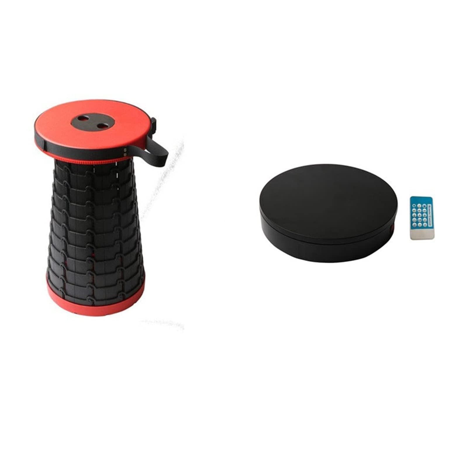 3D Marker Points. Portable Retractable Scanning Stool Adding Rotating Table