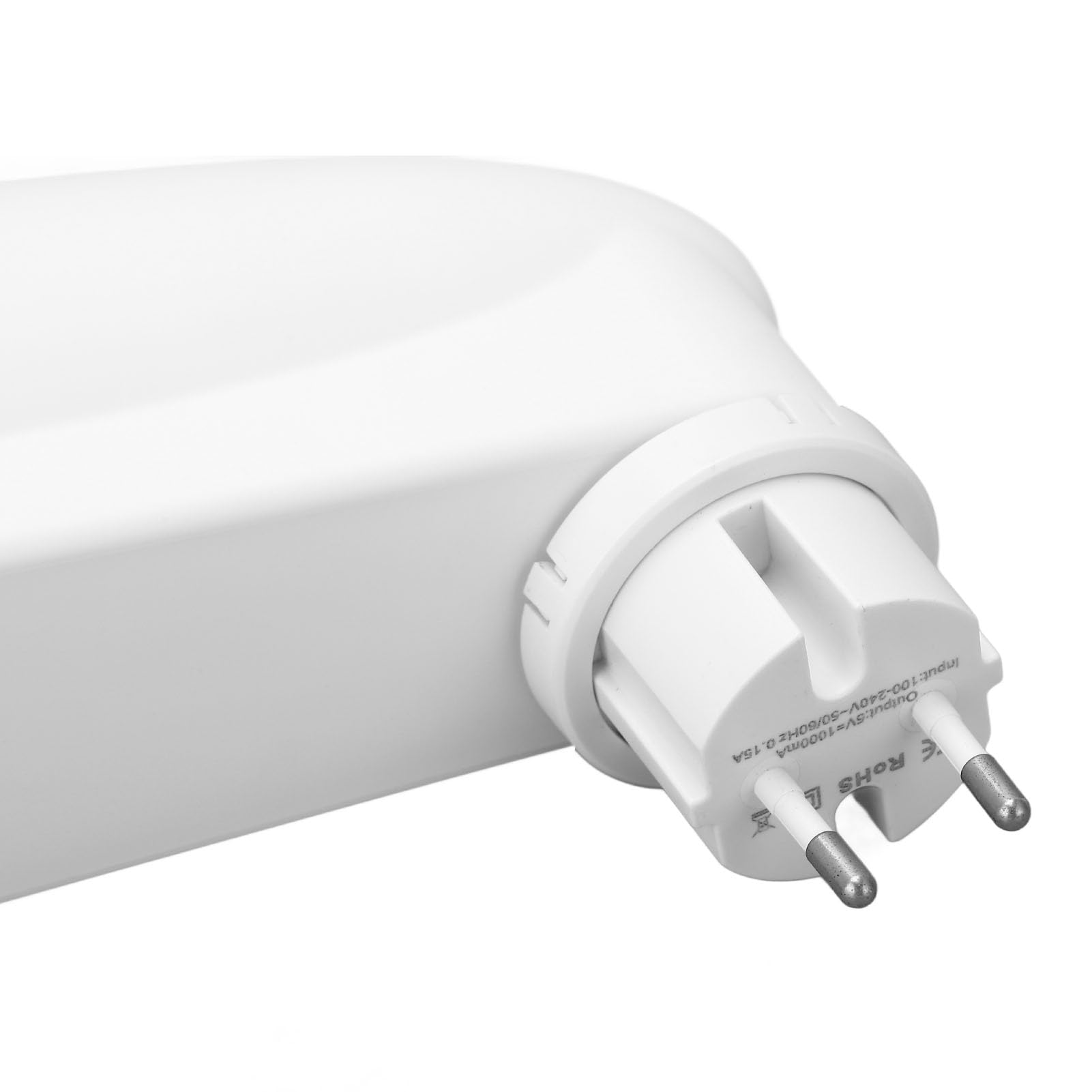 Diffuseur D'huiles Essentielles Intelligent Enfichable, 100ml, Bluetooth, Détection de Lumière, Nébuliseur, Machine à Air Parfumée, Prise UE 100 à 240V, Blanc