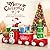 10FT Christmas Inflatable Train with Santa Claus, Gift Boxes, Christmas Trees, Built-in Lights, 2025 Yard Decor Giant Blow Up Santa Train, Lovely Holiday Winter Decor for Party Garden Lawn