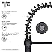 VIGO Edison 19'' H Single Handle Pull-Down Sprayer Kitchen Faucet in Matte Black-VG02001MB