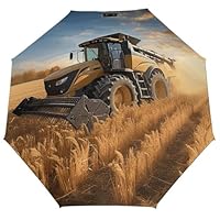 LOKLNEYK Folding Small Sun Umbrella Farm Tractor Harvest Windproof Travel Umbrella Lightweight Small And Compact Suit for Pocket