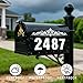 Reflective Mailbox Numbers 3 Inch (0-9) for Outside House Address Number Stickers for Mail Box White Self-Adhesive Stickers-Waterproof and UV Resistant Signs, Door, Address Farmhouse Decor(6 Sets)