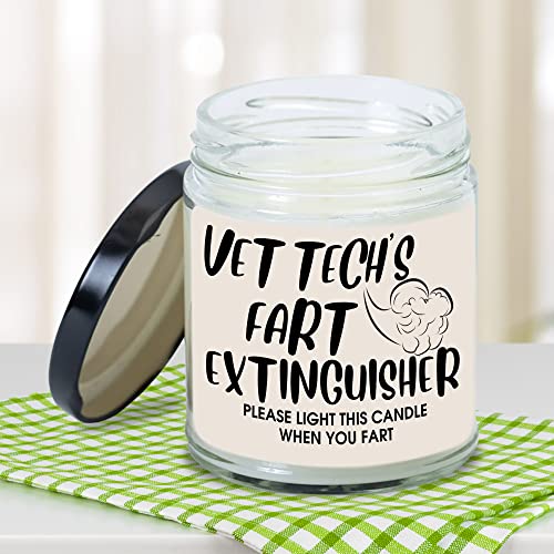 MEDROC Vet Tech Candle Vet Tech's Fart Extinguisher Thank You Gift for Vet Tech Coworker Women Men, Birthday Christmas Gift for Vet Tech, Veterinary Technician Week Gift for Vet Tech Home Decor