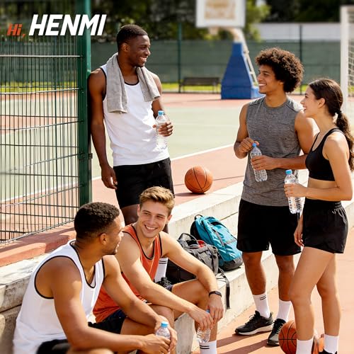 HENMI-Upgraded-Round-Sports-Ball-Storage-Cart-Rolling-Ball-Holder-with-Wheels-for-Basketball-Storage-Outdoor-Toy-Storage-Metal-Bin-for-Garage-School