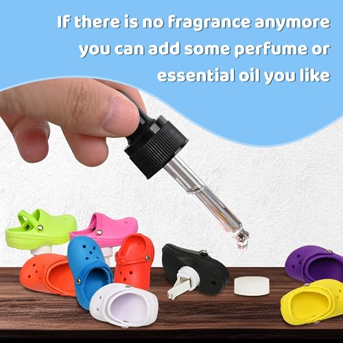 Image of Cute Car Air Freshener, 1 Pack Shoe Shape Car Vent Clip with 2 PCS Refills Solid Fragrance Replacement Pads - Car Decor with Blue Perfume Clip - Interior Accessories for Men /Women