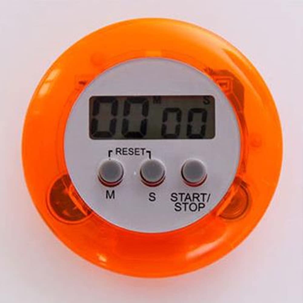 Temporizador de Cocina, Temporizador de Cocina Digital Circular LCD con Cuenta Regresiva, Contador magnético y Cinco Colores a Juego(White Space Element (1) 3)
