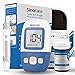 Pacchetto per il monitoraggio della glicemia, kit per il test del diabete Sinocare Safe AQ Angel glucometro + 50 strisce reattive pacchetto batterie con 200 grandi memorie in mg/dL