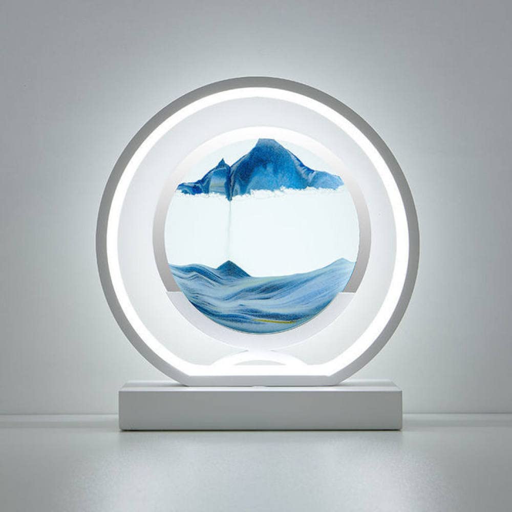 Veilleuse sablier 3D ronde pour apaiser l'ambiance de votre chambre à coucher