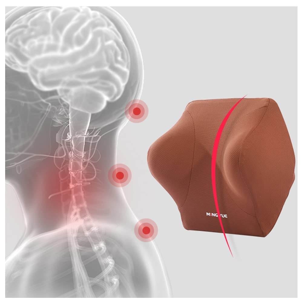 Cuscino Lombare E Poggiatesta Per Auto In Memory Foam, Set Ergonomico Con Cinghie Regolabili, Fodera Traspirante, Per Alleviare Dolori A Collo E Schiena Durante I Viaggi - 2