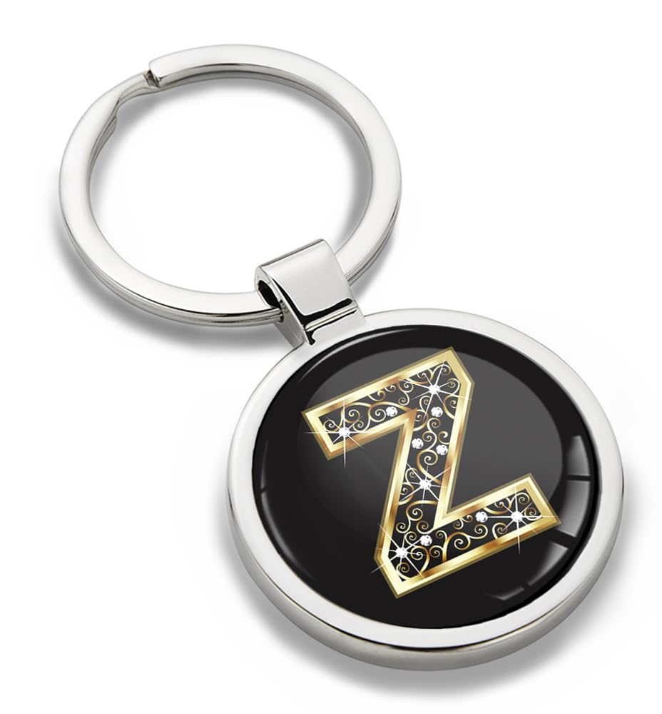 Biomar Labs Metal Keyring with 3D Domed Sticker Key Chain Men Women KK
