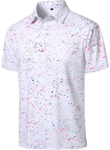 Polo de golf para hombre HOOD CREW de manga corta, verano, tejido que absorbe la humedad y secado rápido, camisa de rendimiento para golf miniatura 1