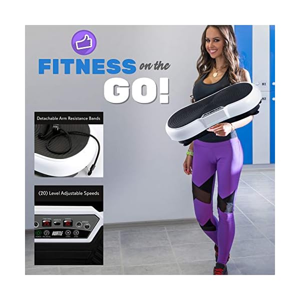 Hurtle-Fitness-Vibration-Platform-Workout-Machine-Exercise-Equipment-For-Home-Vibration-Plate-Balance-Your-Weight-Workout-Equipment-Includes-Remote-Control-Balance-Straps-Included-HURVBTR30 Hurtle Fitness Vibration Platform Workout Machine | Exercise Equipment For Home | Vibration Plate | Balance Your Weight Workout Equipment Includes, Remote Control & Balance Straps Included (HURVBTR30)