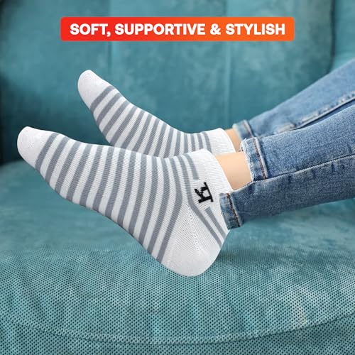 Image of PRASTHAN Sports Unisex Nylon Cotton Ankle Length Socks Made With Breathable Anti Odour & Moisture Absorbent Combed Cotton with a Extra Durable.