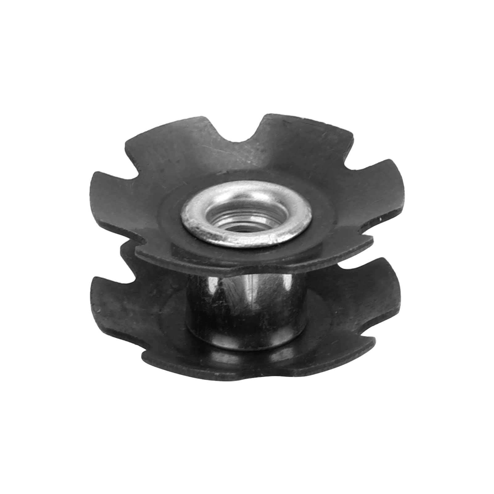 2 écrous étoile Uxcell Pour Fourche VTT - 28,6 Mm - Bride De Casque Métal - Noir