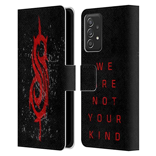 Protector Slipknot Samsung A53 5G tipo billetera para evitar arañazos en la pantalla con estilo rock