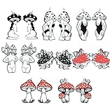 BALRAJ 16PCS Mystery Pendant Set - Acrylic Red & Black Pendants, Cute Jewelry for Necklace, Earrings, Keychain & Decorative