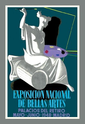 BuyEnLarge Exposicion Nacional de Bella Artes: Palacios del Retiro - 12x18 Art Poster